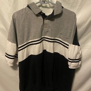 Justin Blake, golf polo, 4x, black and white, plus size, big and tall